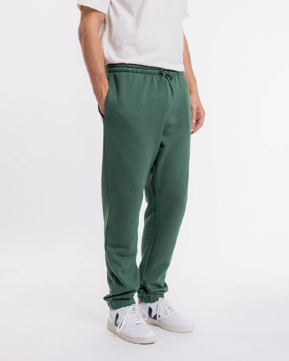 Rotholz Logo Sweatpants aus Bio-Baumwolle Grün Nur für heute