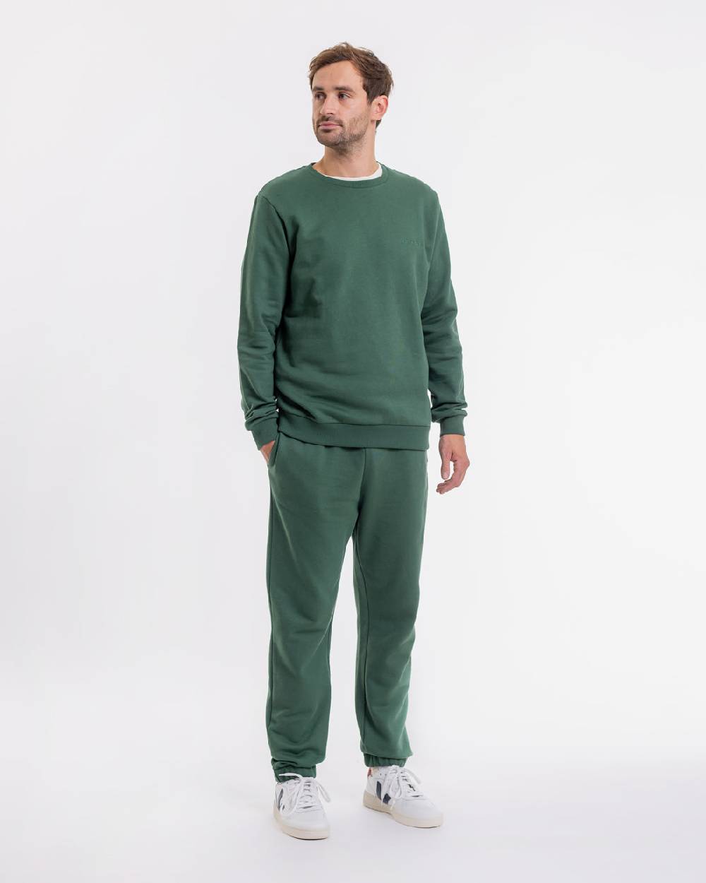 Rotholz Logo Sweatpants aus Bio-Baumwolle Grün Nur für heute