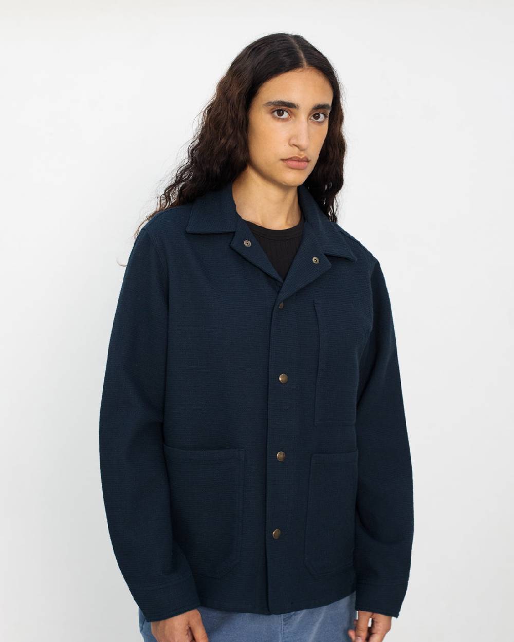 Rotholz Leichte Jacke Waffle Cotton - Blau Sonderangebot