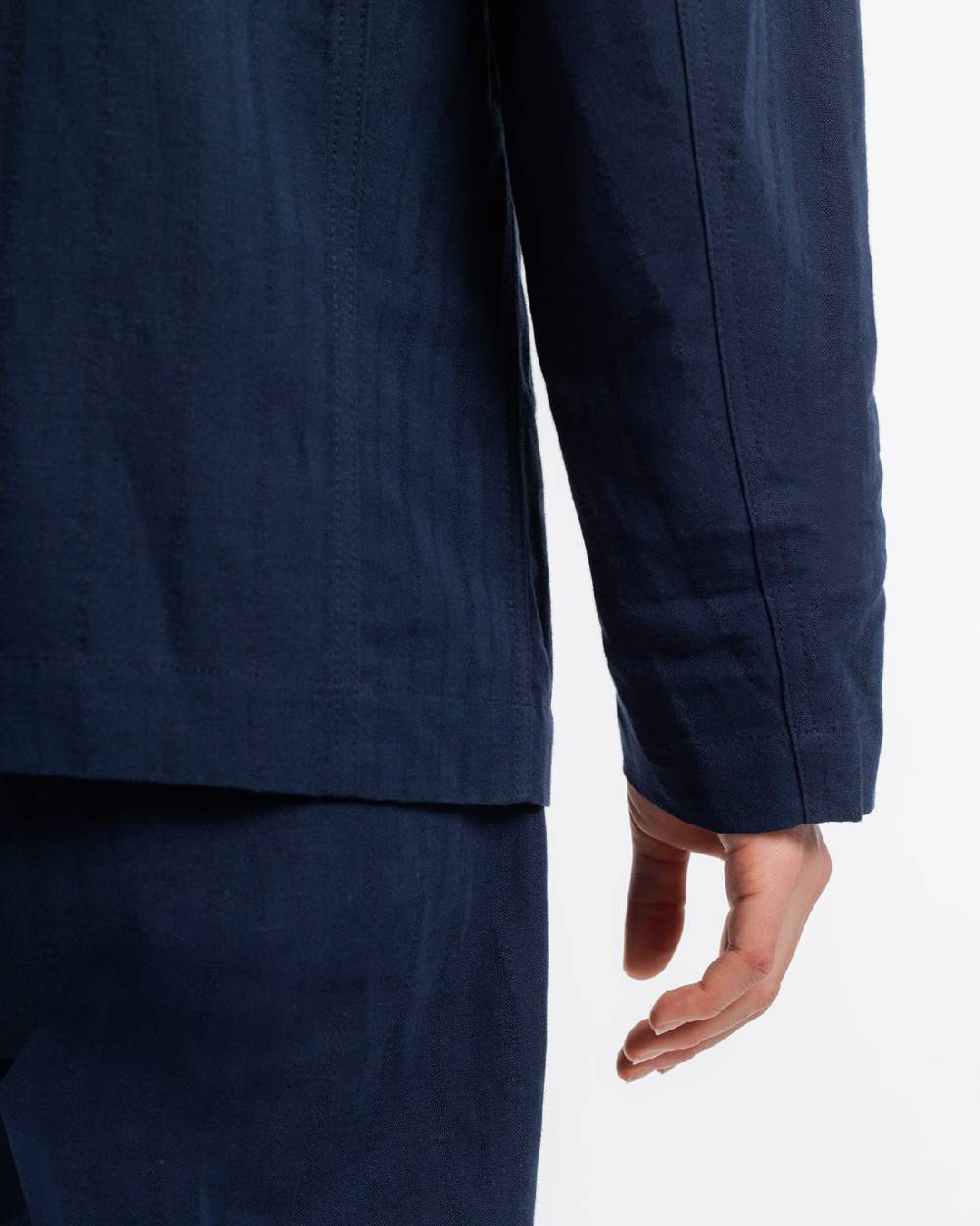 Rotholz Workwear Blazer Leinen Mix - Dunkelblau Großer Ausverkauf