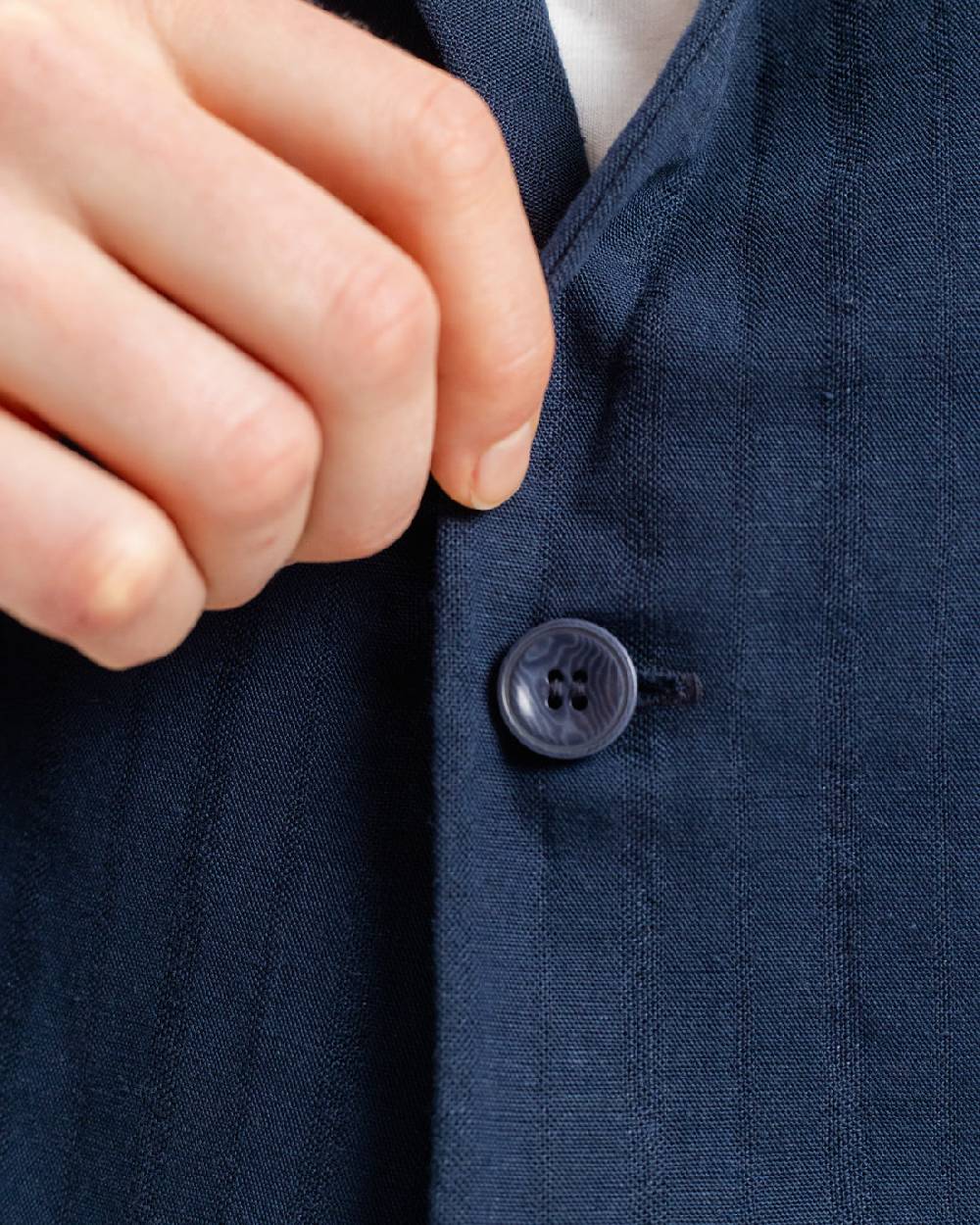 Rotholz Workwear Blazer Leinen Mix - Dunkelblau Großer Ausverkauf