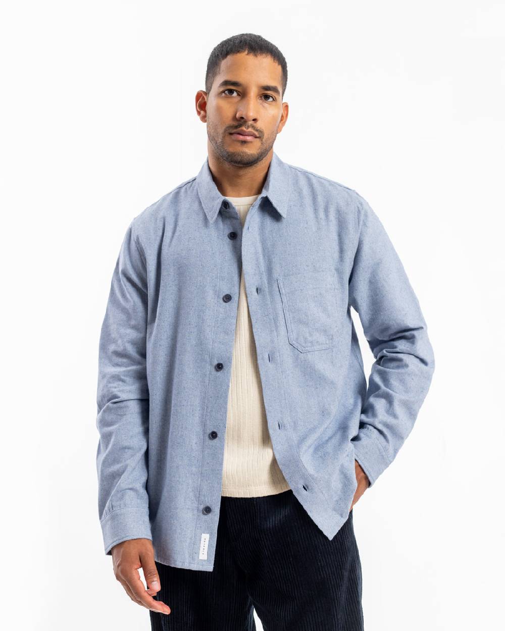 Rotholz Hemd Bio Baumwolle - Denim Blau Zeitlich begrenztes Angebot