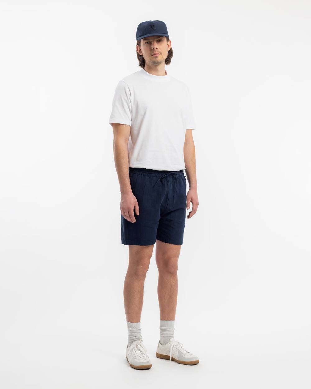 Rotholz Kurze Hose Leinen Mix - Dunkelblau Super Sparpreis