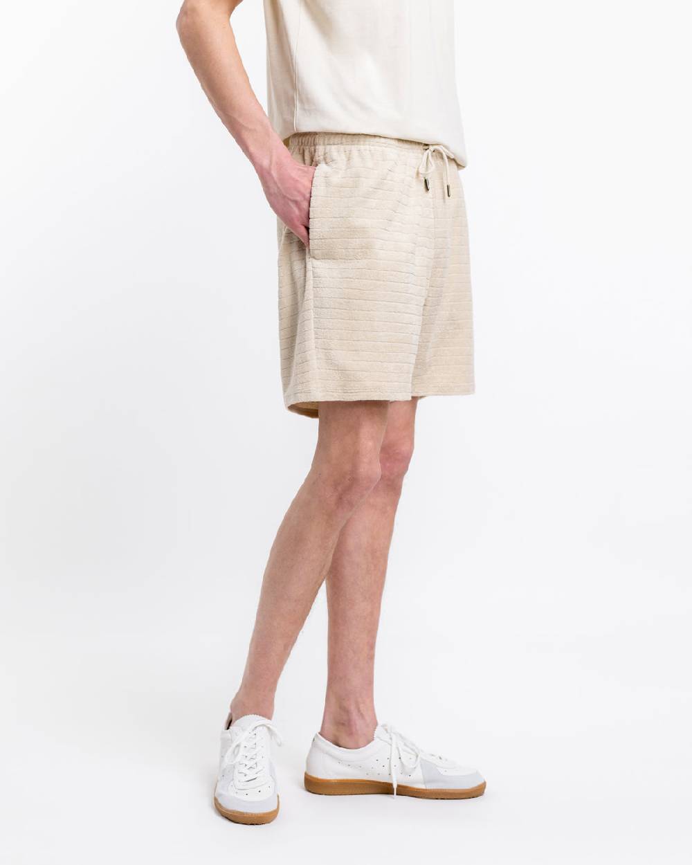 Rotholz Frottee Shorts aus Bio-Baumwolle Creme JETZT KAUFEN