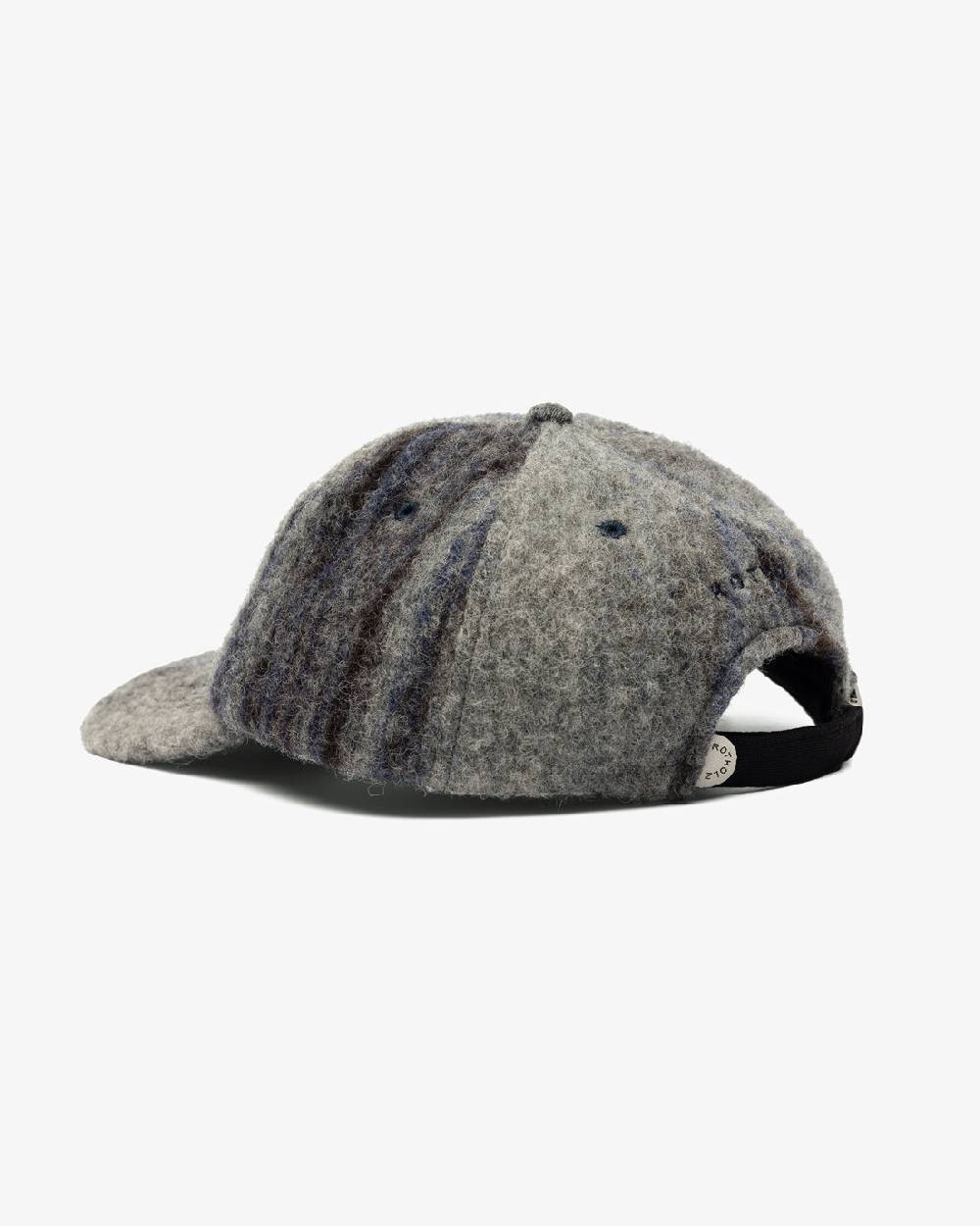 Rotholz Floppy Cap Bio-Wolle - Grau Gestreift Zeitbegrenzte Promotion