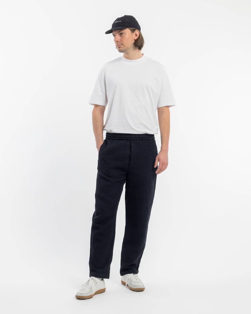 Rotholz Weite Hose Waffle Cotton - Schwarz Bis zu 65% Rabatt