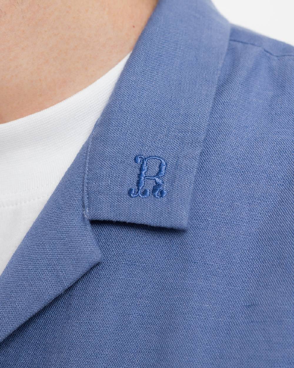 Rotholz Bowling Shirt Leinen Mix - Hellblau Sonderangebot der Fabrik