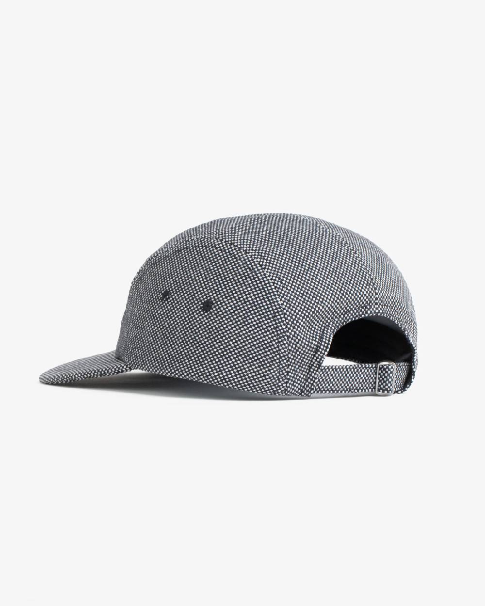 Rotholz Retro 5-Panel Cap Schwarz Kariert Vierteljährliche Förderung