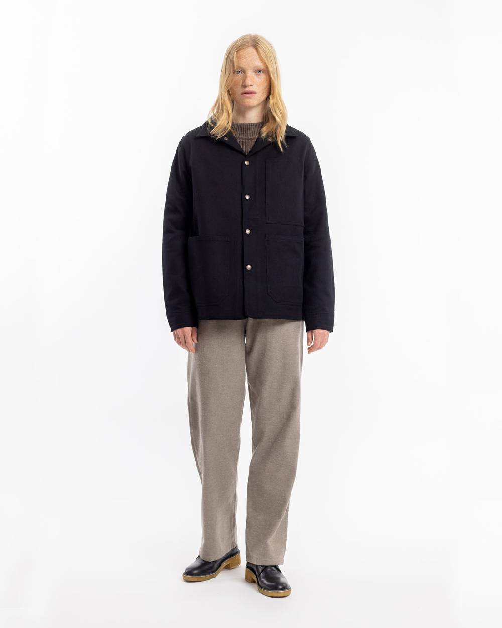 Rotholz Leichte Jacke Bio Baumwolle - Schwarz im Angebot