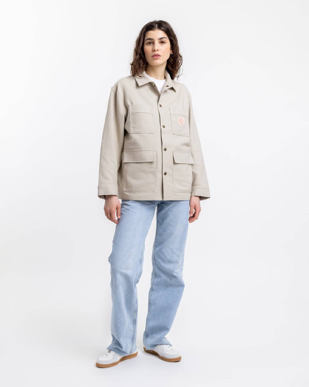 Rotholz Leichte Jacke aus Bio Canvas Beige Kariert Meist gekauft