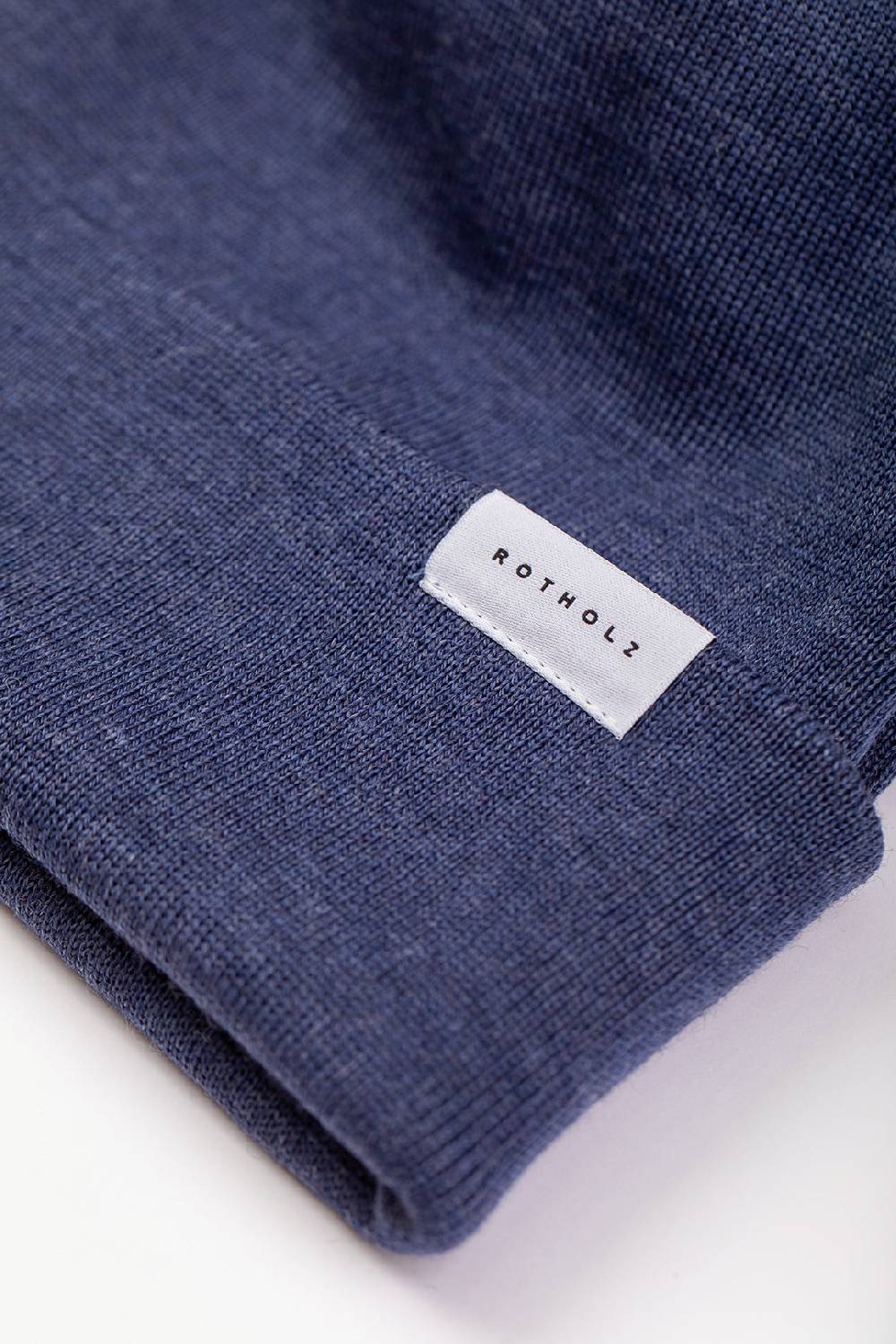 Rotholz Kurze Mütze Merino Fein - Blau Heißer Verkauf