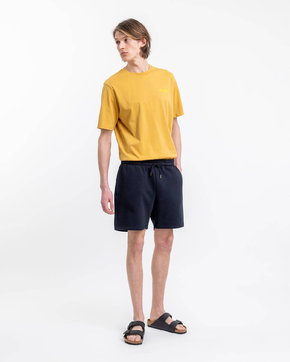 Rotholz Logo Sweatshorts aus Bio-Baumwolle Schwarz Exklusive Angebote
