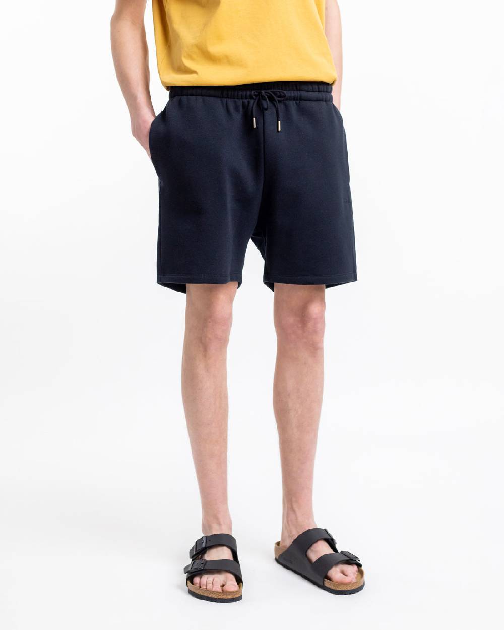 Rotholz Logo Sweatshorts aus Bio-Baumwolle Schwarz Exklusive Angebote