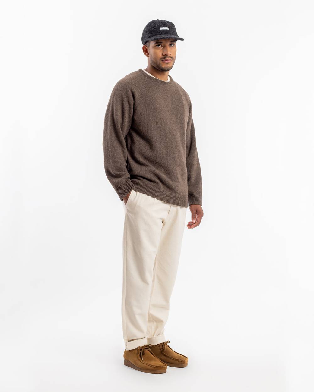 Rotholz Strickpullover Wollmischung - Braun Neueste Stile