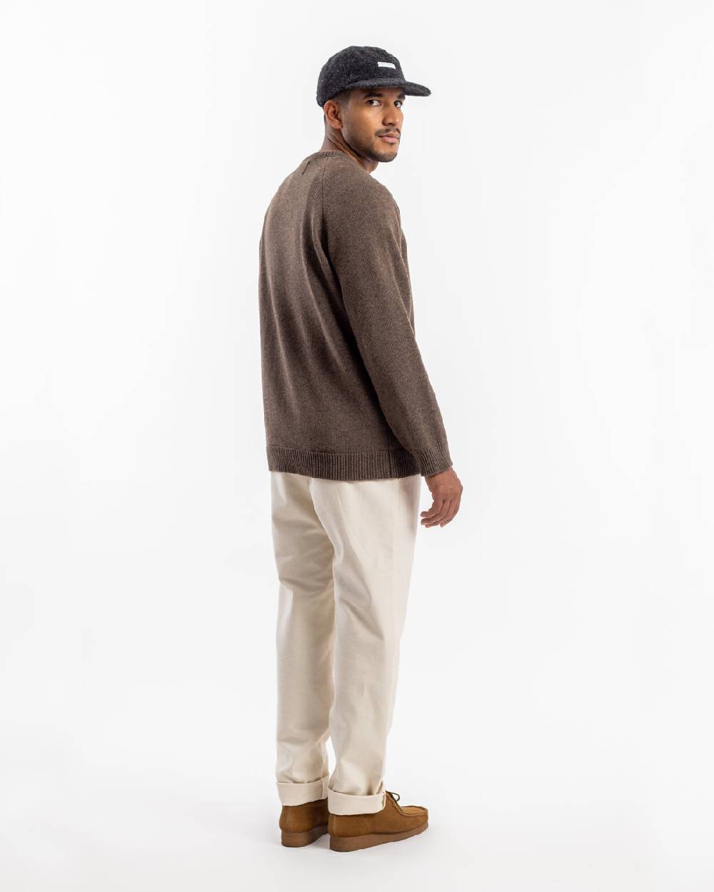 Rotholz Strickpullover Wollmischung - Braun Neueste Stile