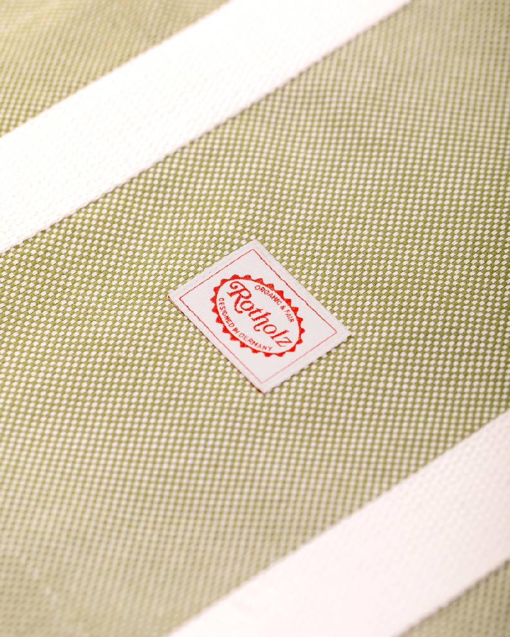 Rotholz Weekend Tote Bag aus Bio Canvas Grün Fabrikladen
