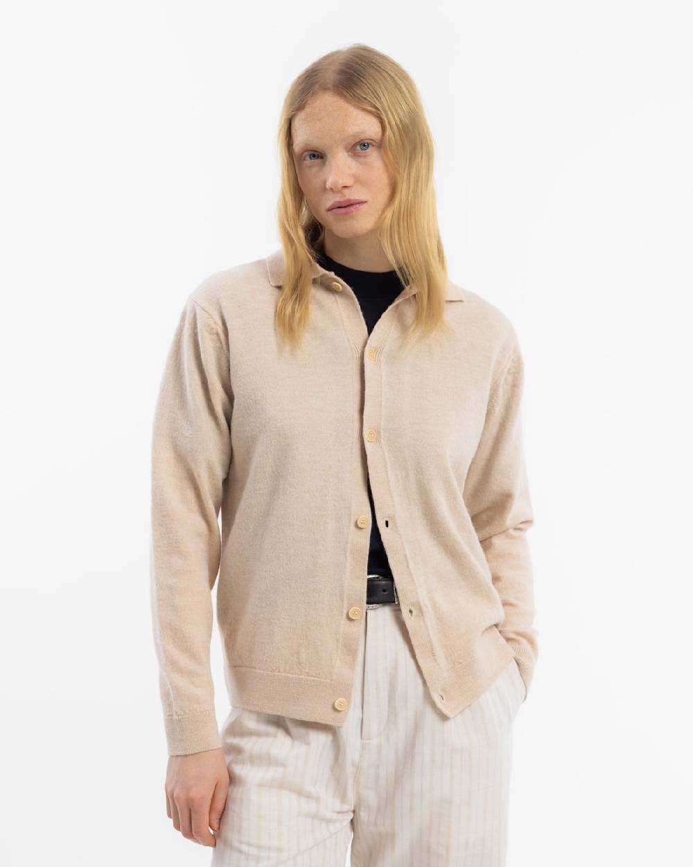 Rotholz Strick Shirt Merinowolle - Sand Speichern exportieren
