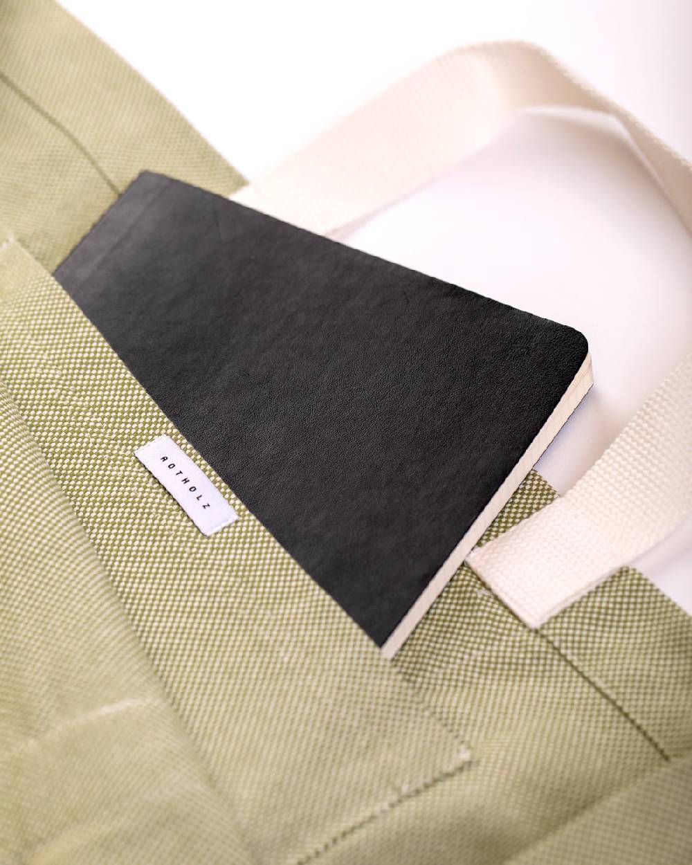Rotholz Weekend Tote Bag aus Bio Canvas Grün Saisonschlussverkauf