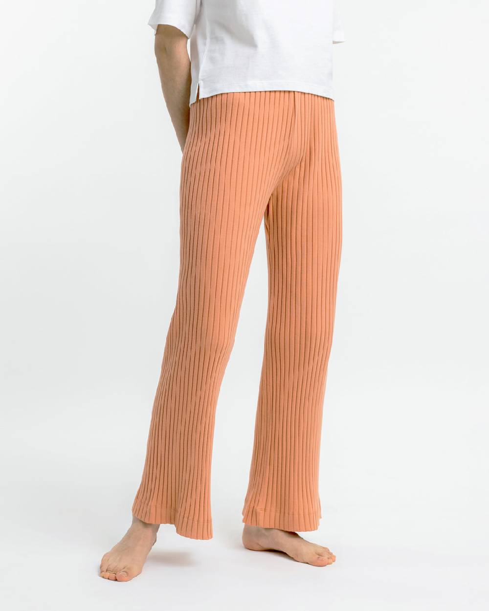Rotholz Gerippte Hose aus Bio-Baumwolle Apricot Osterangebot