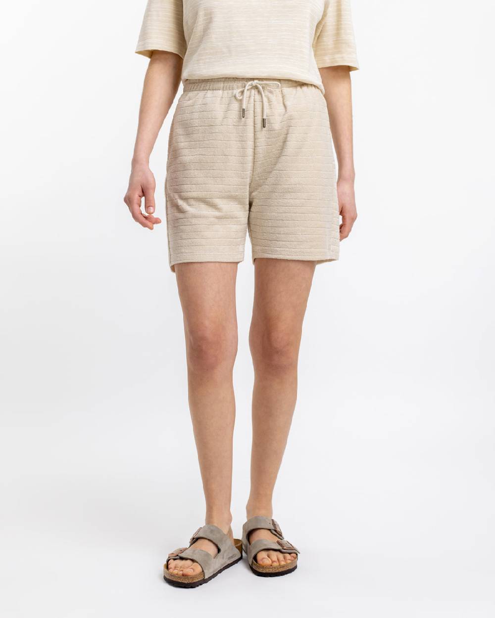Rotholz Frottee Shorts aus Bio-Baumwolle Creme Muttertagsangebot