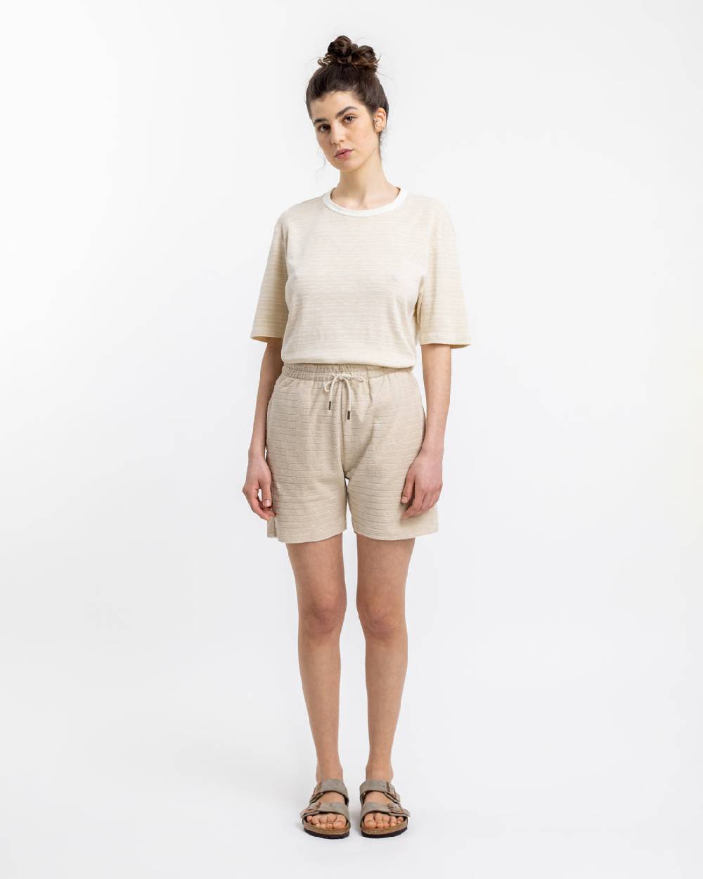 Rotholz Frottee Shorts aus Bio-Baumwolle Creme Muttertagsangebot