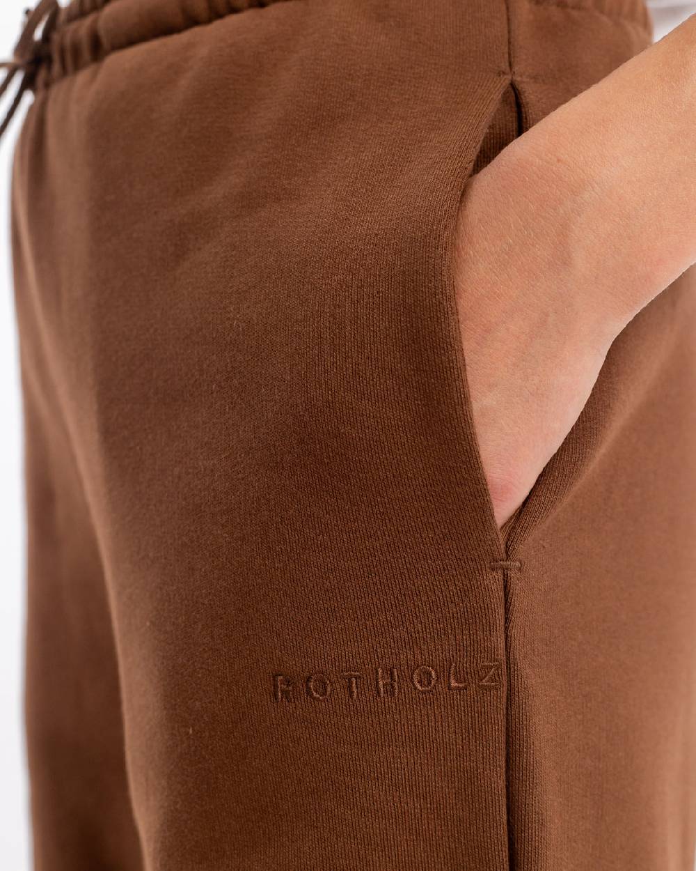 Rotholz Logo Sweatpants Bio Baumwolle - Braun Vatertagsangebot