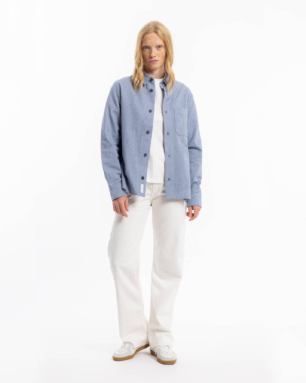 Rotholz Hemd Bio Baumwolle - Denim Blau Riesige Ersparnisse