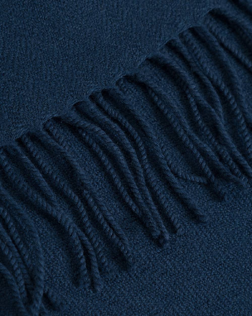 Rotholz Gewebter Schal Merinowolle - Blau im Angebot