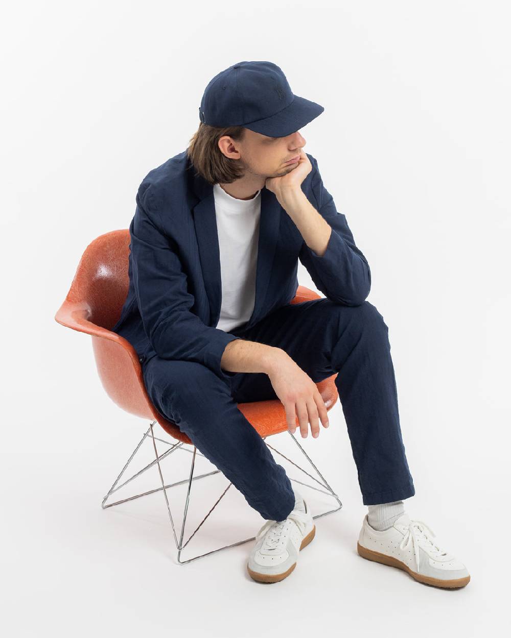 Rotholz Workwear Blazer Leinen Mix - Dunkelblau Sonderangebot