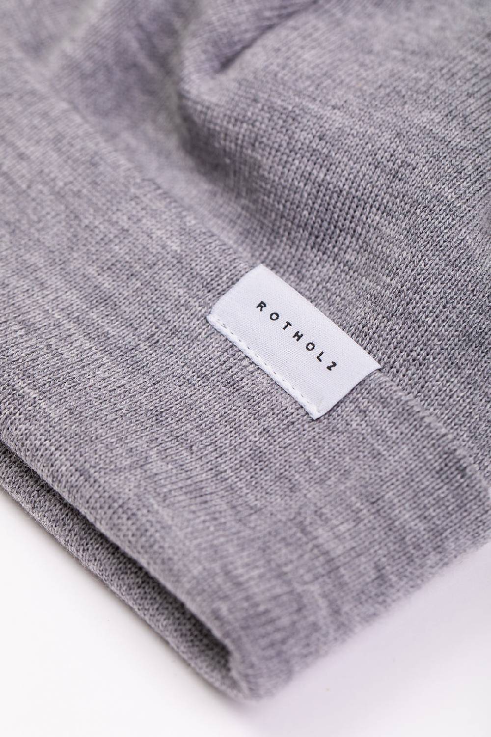Rotholz Kurze Mütze Merino Fein - Grau Flash Sale