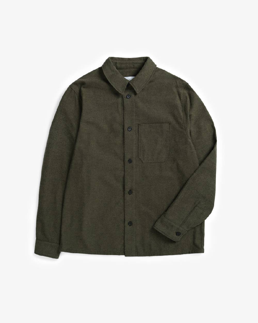 Rotholz Flannel Hemd Bio Baumwolle - Grün Preisnachlass