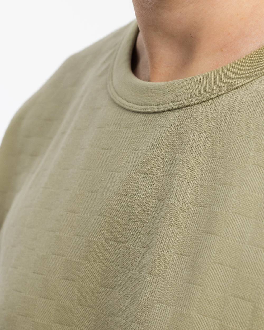 Rotholz Strukturiertes T-Shirt Bio Baumwolle - Grün Tägliche Deals