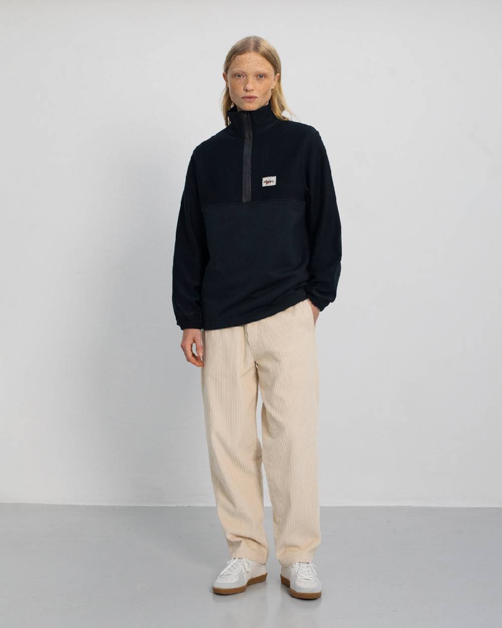 Rotholz Divided Sweatshirt Bio Baumwolle - Schwarz Sonderangebot der Fabrik