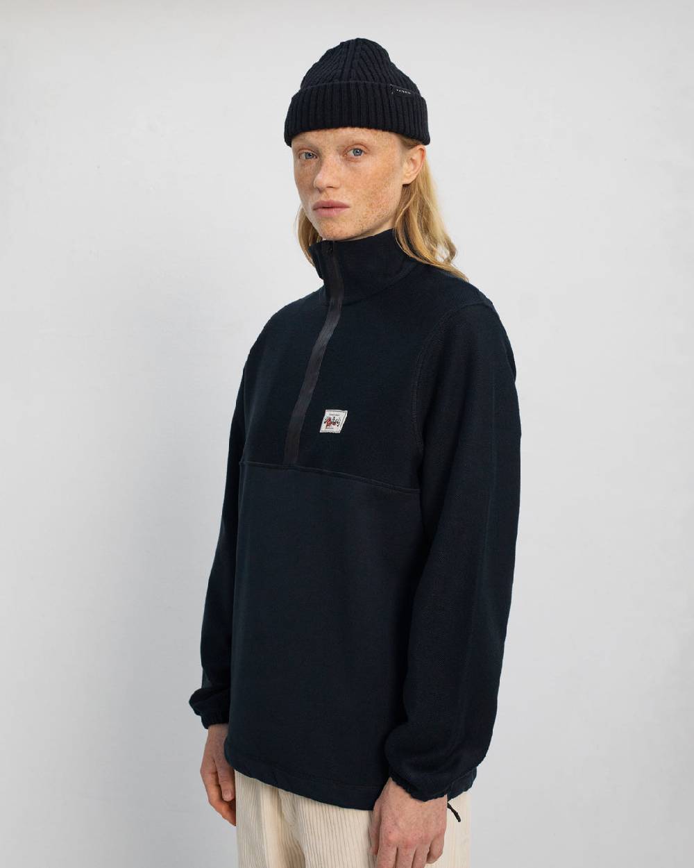 Rotholz Divided Sweatshirt Bio Baumwolle - Schwarz Sonderangebot der Fabrik