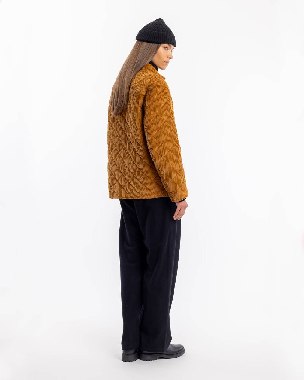 Rotholz Gesteppte Cord Jacke - Toffee Fabrikpreis