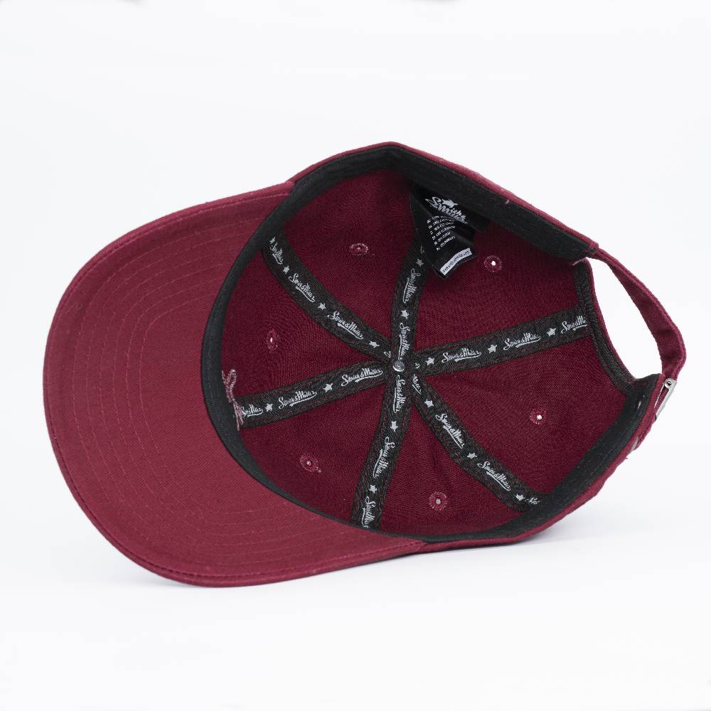 Smith & Miller Filley Unisex Unstructured Cap, maroon Kostenlose Rückgabe