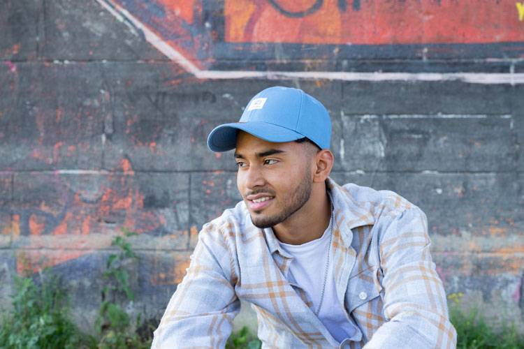 Smith & Miller Reno Unisex Curved Cap, dusty blue Begrenzte Freigabe