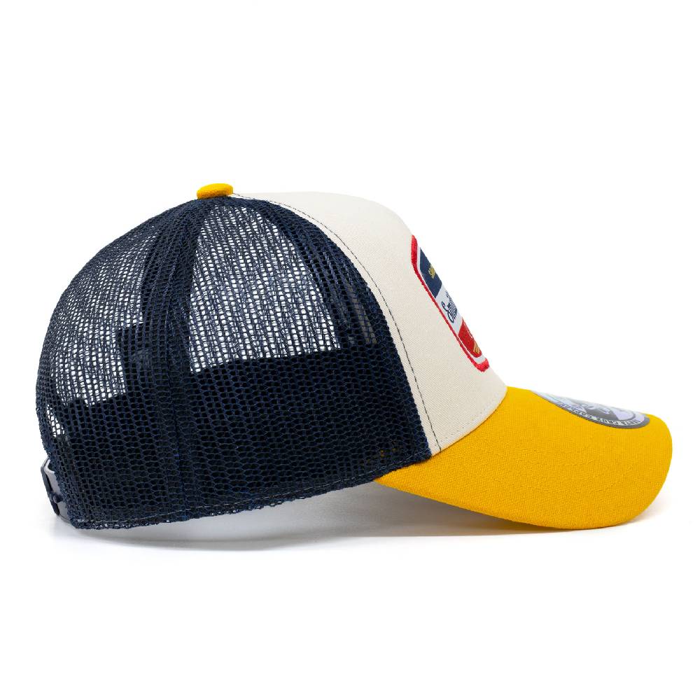 Smith & Miller Vicent Unisex Trucker Cap, stone - mango Letzte 2 Tage