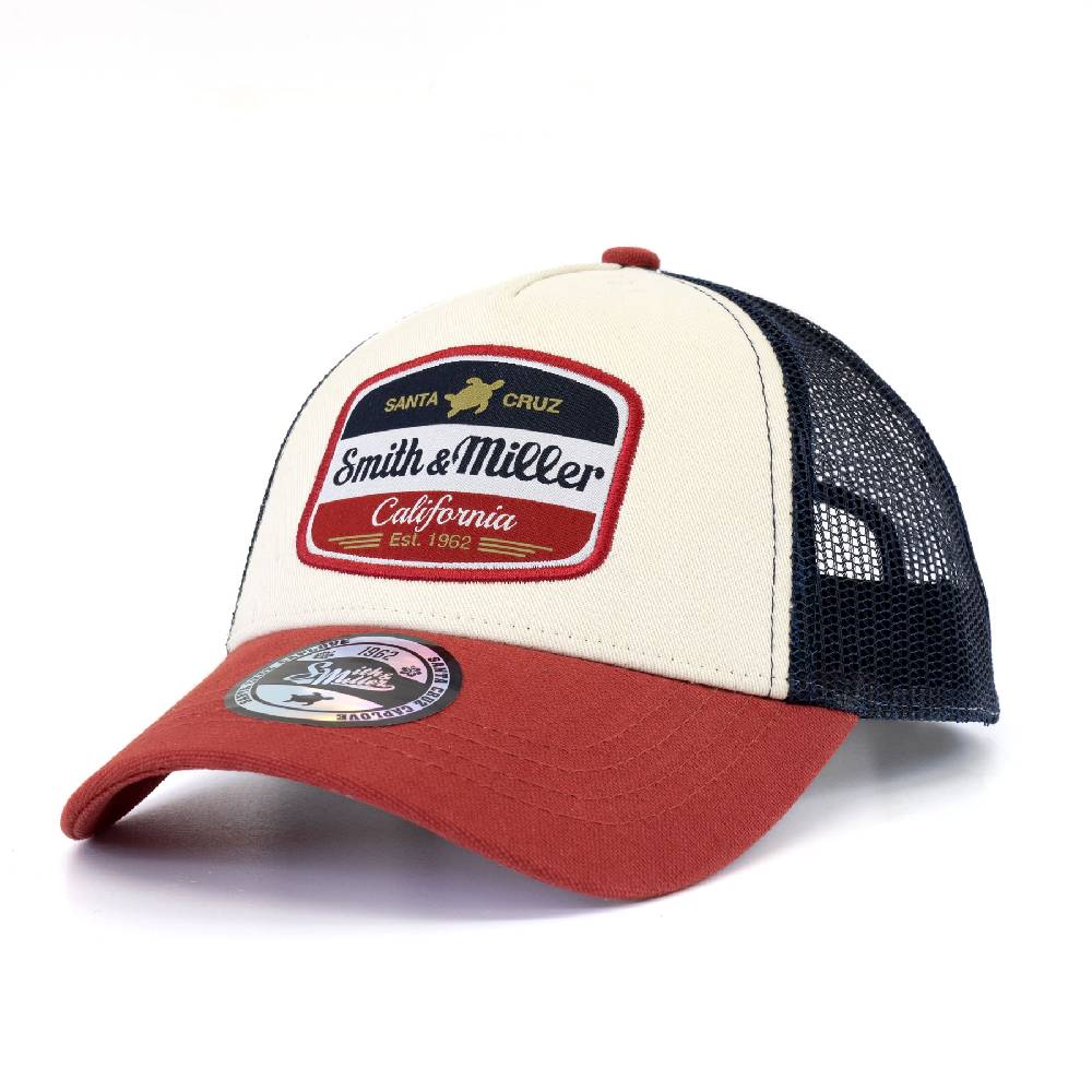 Smith & Miller Vicent Unisex Trucker Cap, antique red - stone Letzter Tag