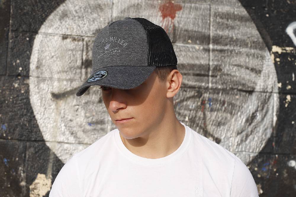 Smith & Miller Pico Rivera Unisex Trucker Cap, heather black Nur noch ein Tag übrig