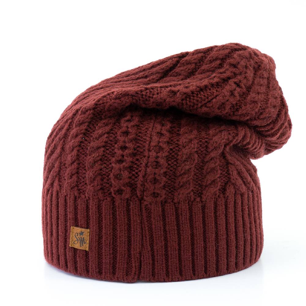 Smith & Miller Joda Beanie, bordeaux Im Verkauf