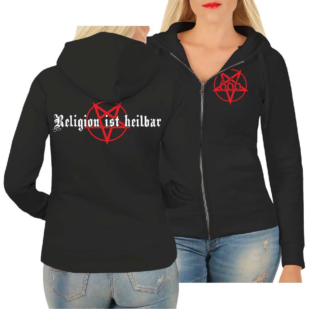 Spass Kostet Frauen Kapujacke Religion ist heilbar Cyber Monday