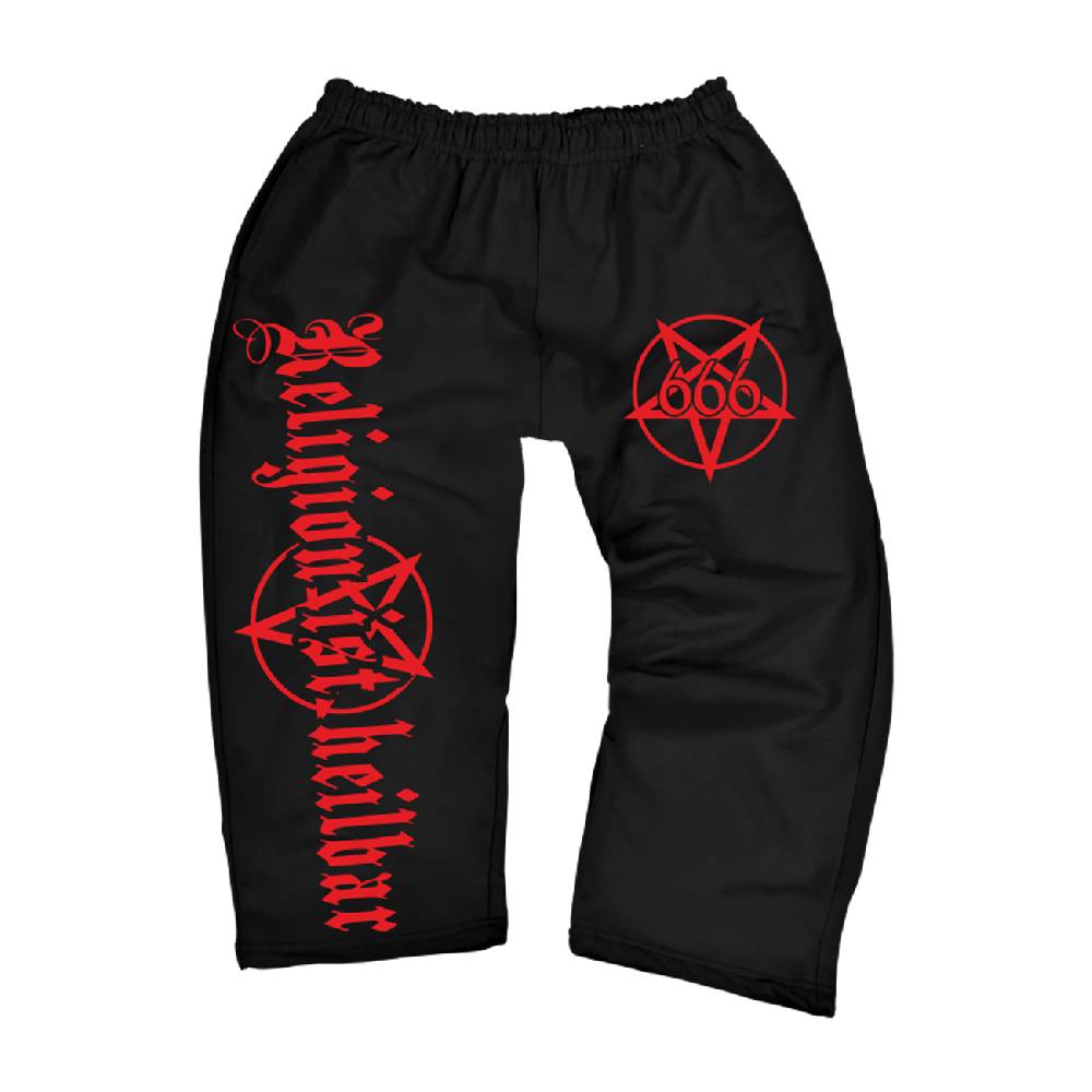 Spass Kostet Männer 3/4 Hose Religion ist heilbar Pentagramm Valentinstagsangebot