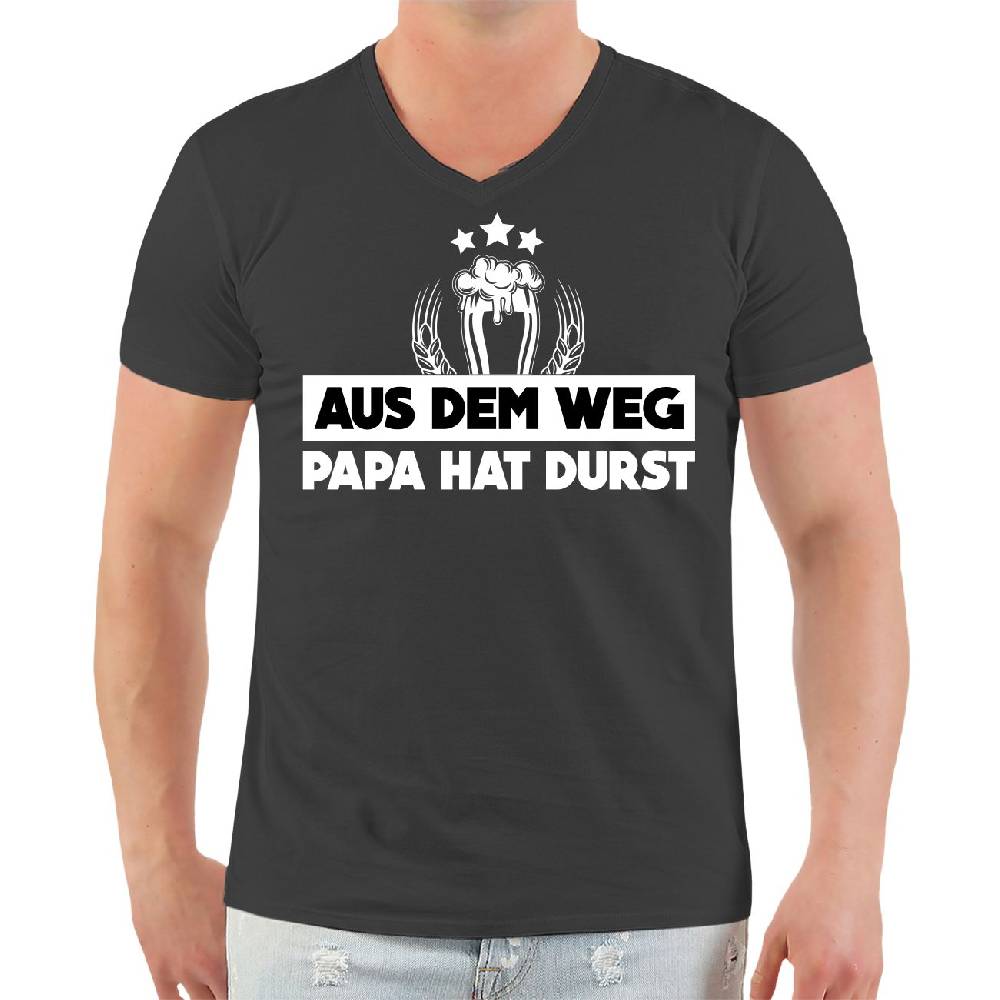 Spass Kostet Herren VNECK TShirt Aus dem Weg PAPA HAT DURST Tägliche Deals