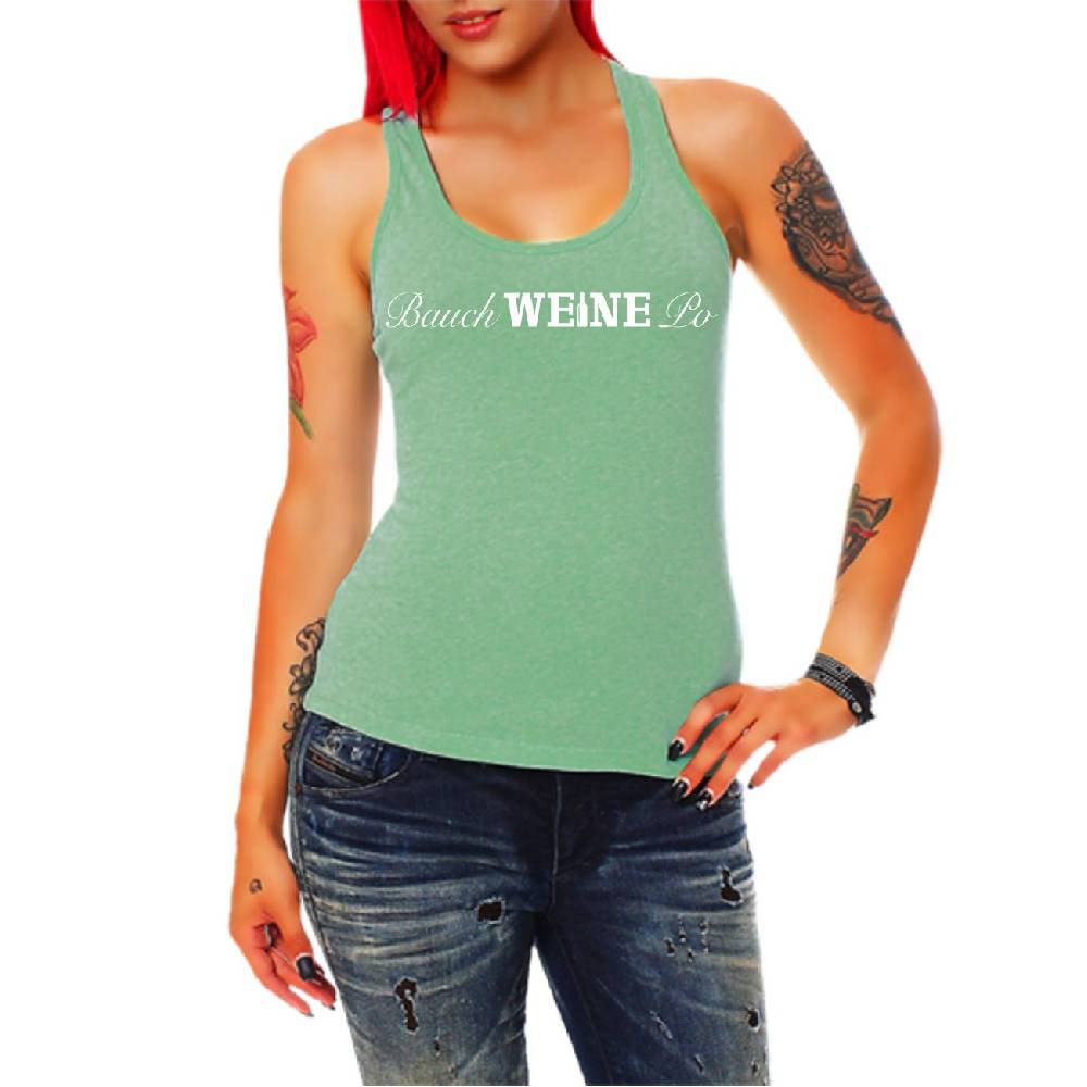 Spass Kostet Damen Tank Top Bauch WEINE Po Kostenlose Rückgabe