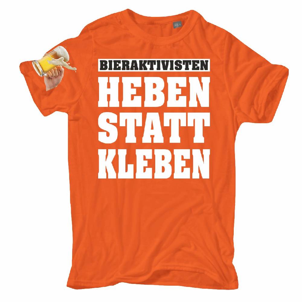 Spass Kostet Übergrößen Männer T-Shirt Bieraktivisten Heben statt Kleben 3XL bis 8XL Neueste Stile