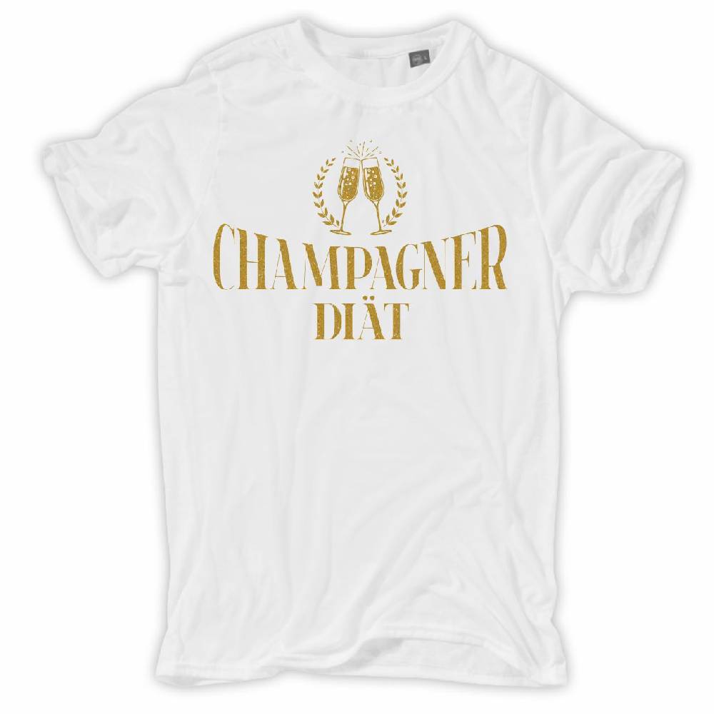 Spass Kostet Männer T-Shirt Champagner Diät in GOLD S bis XXL Begrenztes Angebot