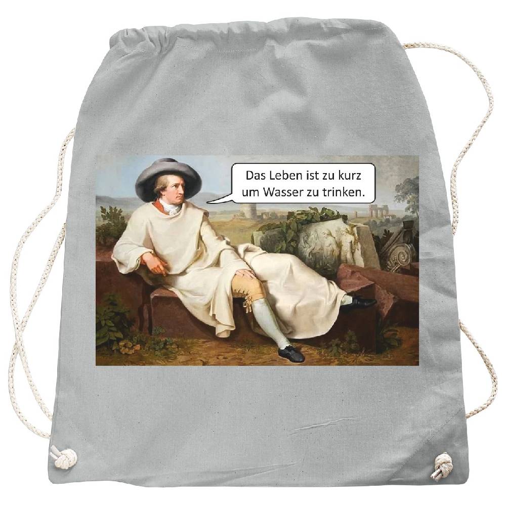 Spass Kostet Rucksack Das Leben ist zu kurz um Wasser zu trinken Kostenlose Rückgabe