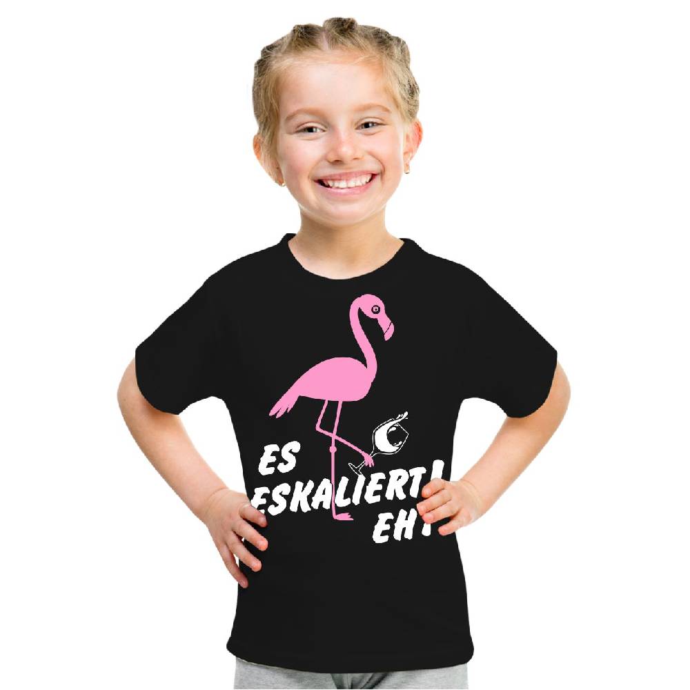 Spass Kostet Kinder T-Shirt Flamingo Es Eskaliert eh Fabrikpreis