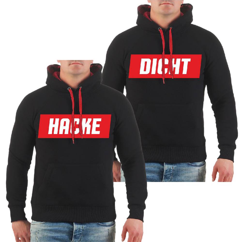 Spass Kostet Männer Partner Kapuzenpullover HACKE DICHT Kauf eins, bekomm eins gratis